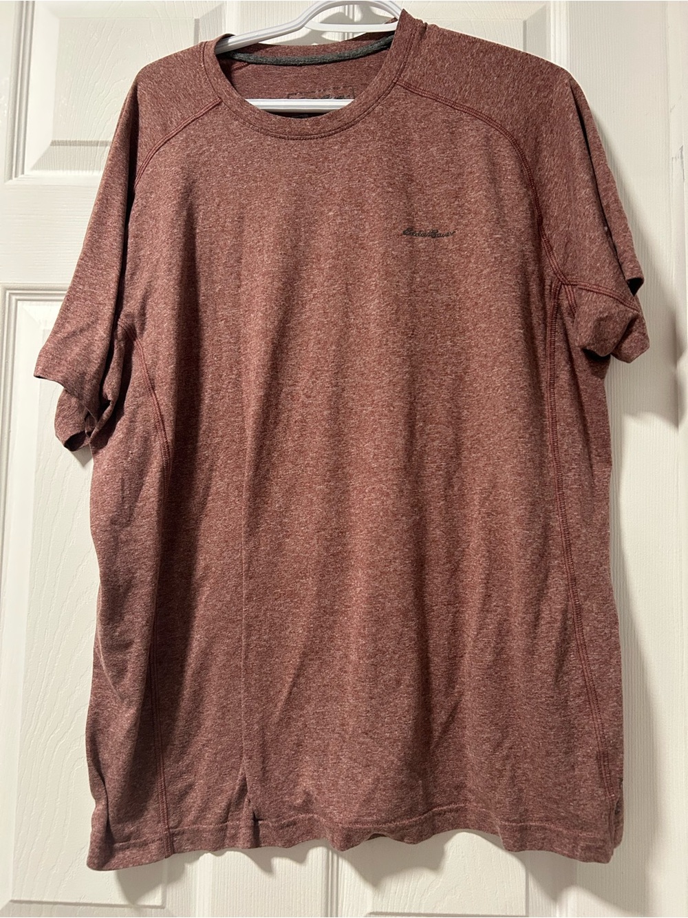 Men's Heathered Brick Red Short-Sleeve Performance Shirt